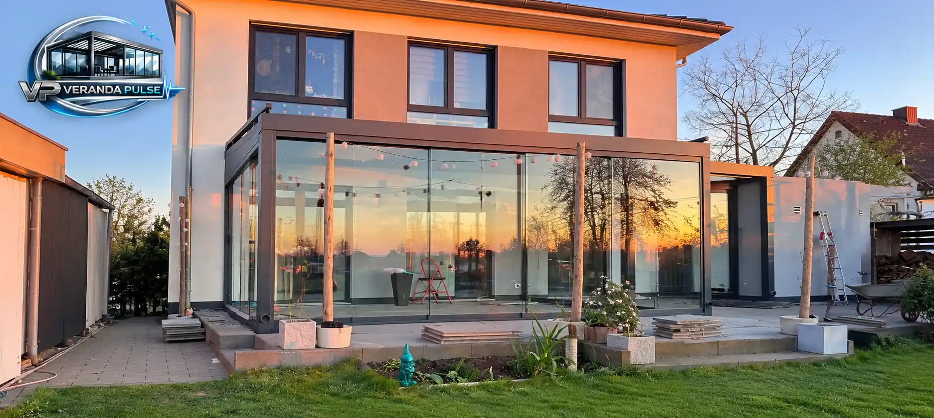 Elegant Corner Glass Veranda